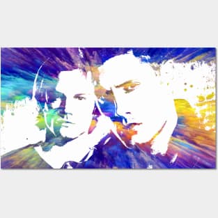SAM & DEAN RADIANT COLOR (White Fill) Posters and Art